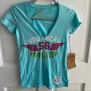 True Religion V Neck Tee